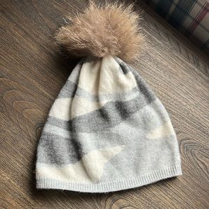 Brodie Cashmere fur pompom beanie